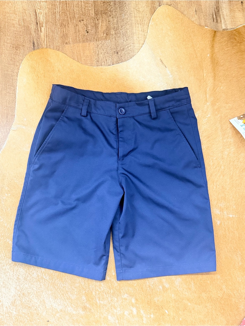 Under Armour Navy Flat-Front Youth Shorts